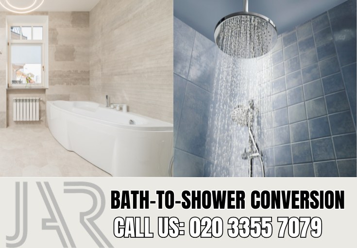 Bath to Shower Conversion by Wandsworth Bathroom Fitters